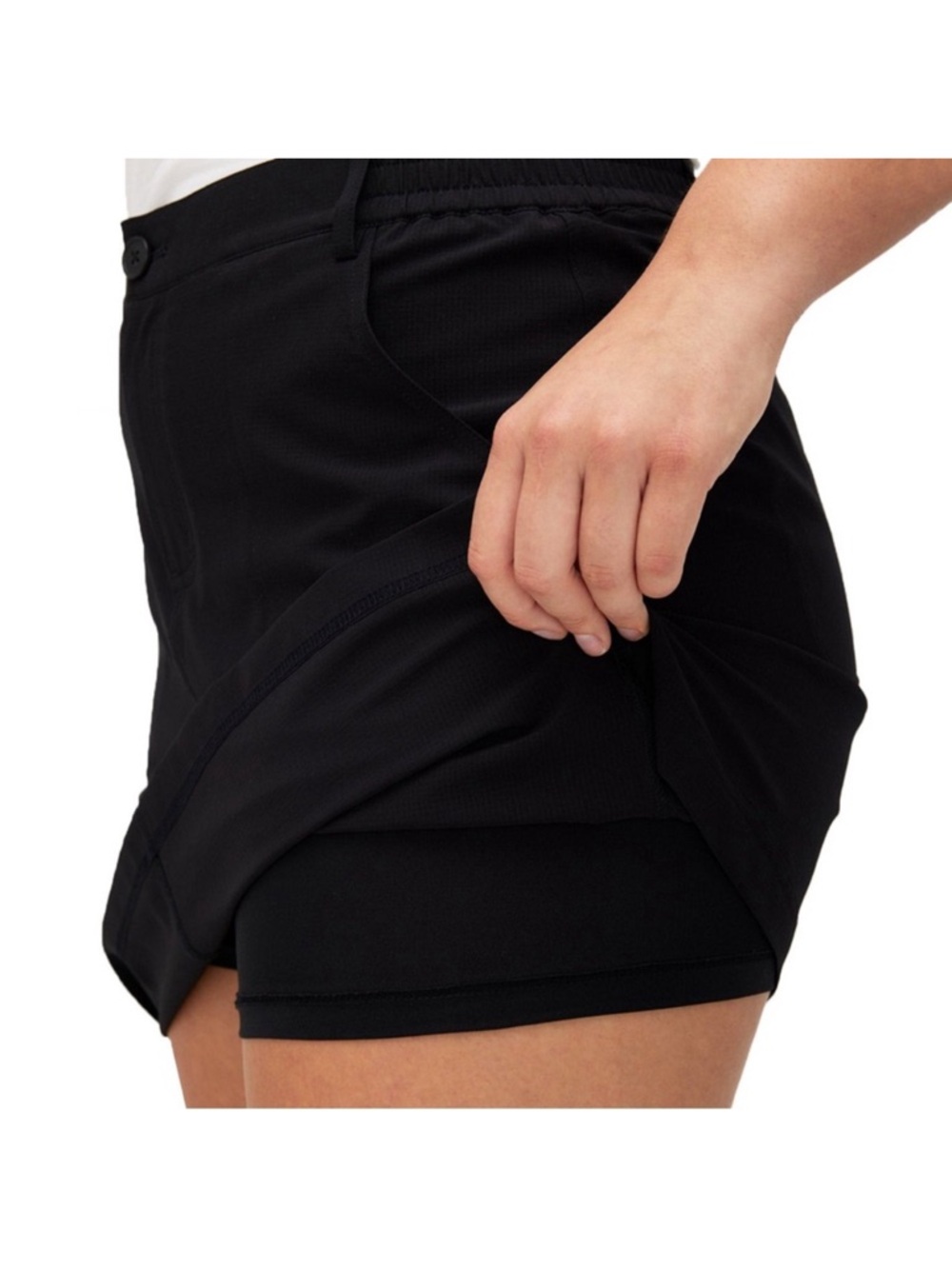 Women's Golf Skirt. Black Utility Skort with Front and Back Pockets. Size XL - Picture 3 of 7